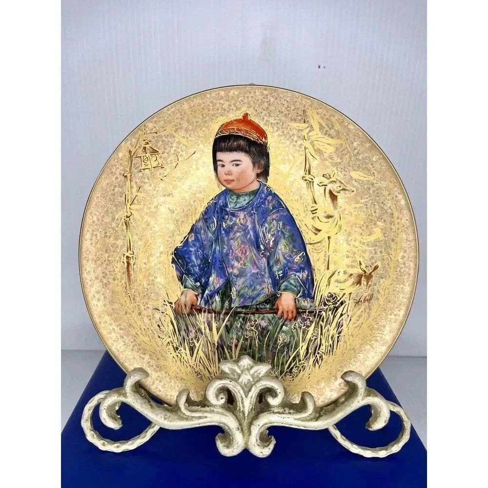 Michio by Edna Hidel Oriental Gold #1 Collector's Plate Certified
